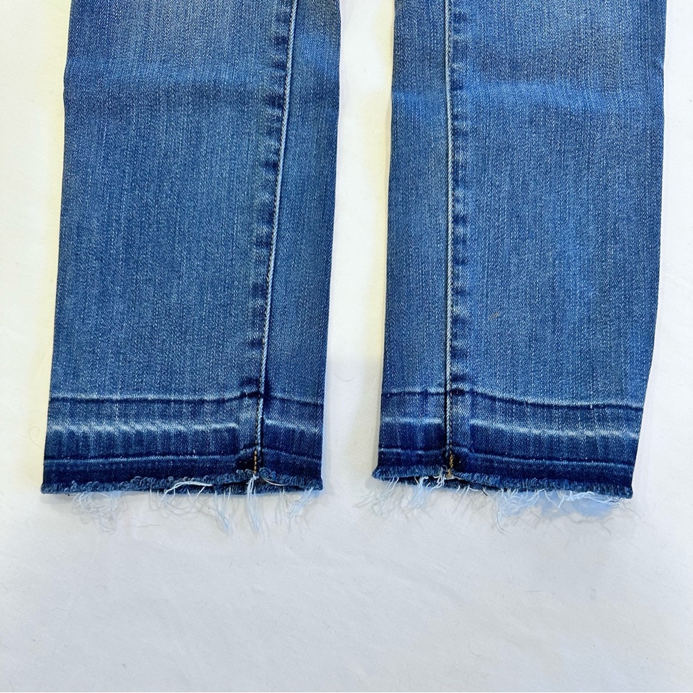 Denim Forum Girls Mid Rise Skinny Crop Jeans - Size 26 - Picture 6 of 6